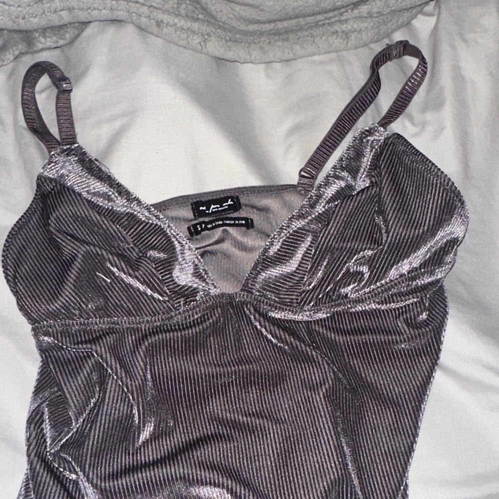 Urban Outfitters Metallic Velvet Camisole